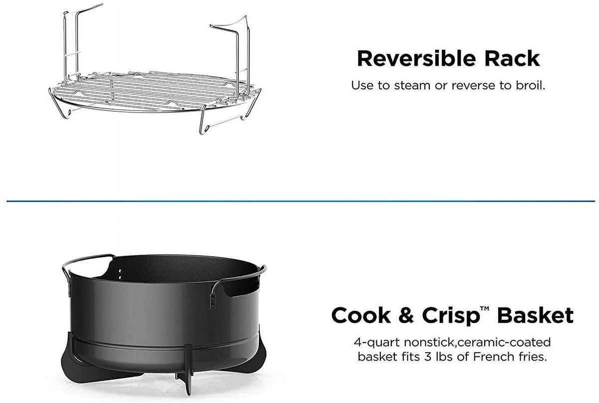 Restored 8-in-1 Multi-Cooker Pressure Cooker and Air Fryer 6.5 Qt G502707
