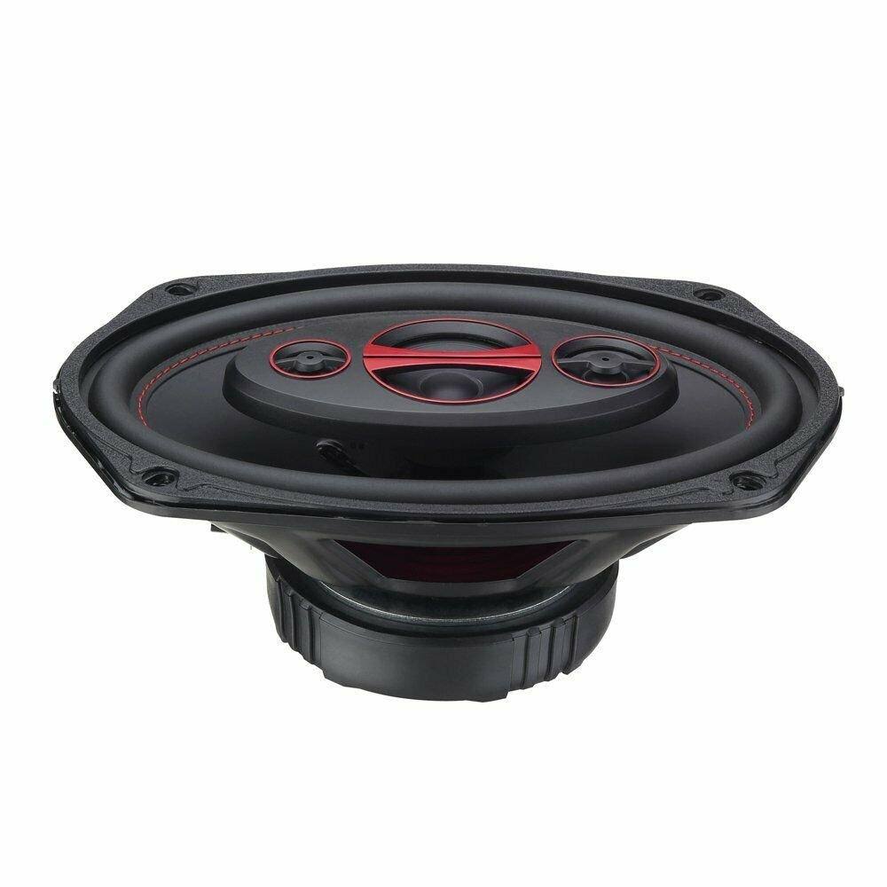 6 x 9 inch 4 Way 180W Coaxial Speaker, 1 Pair, Black Q91442