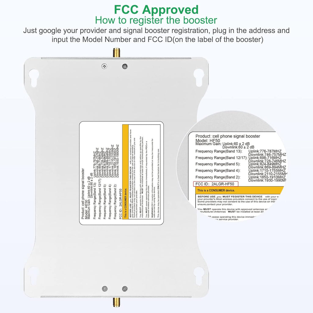 Cell Phone Booster for 4G LTE & 5G up to 6,000 sq ft E8327