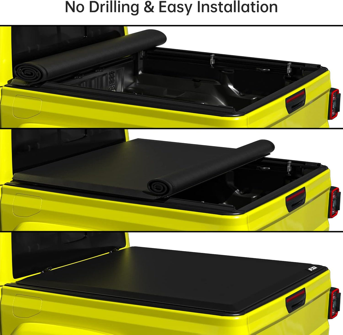 Soft Roll Up Truck Bed Tonneau Cover for 5' Bed (60") P3893