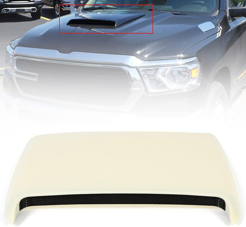 Unpainted White Front Upper Hood Scoop Kit K402
