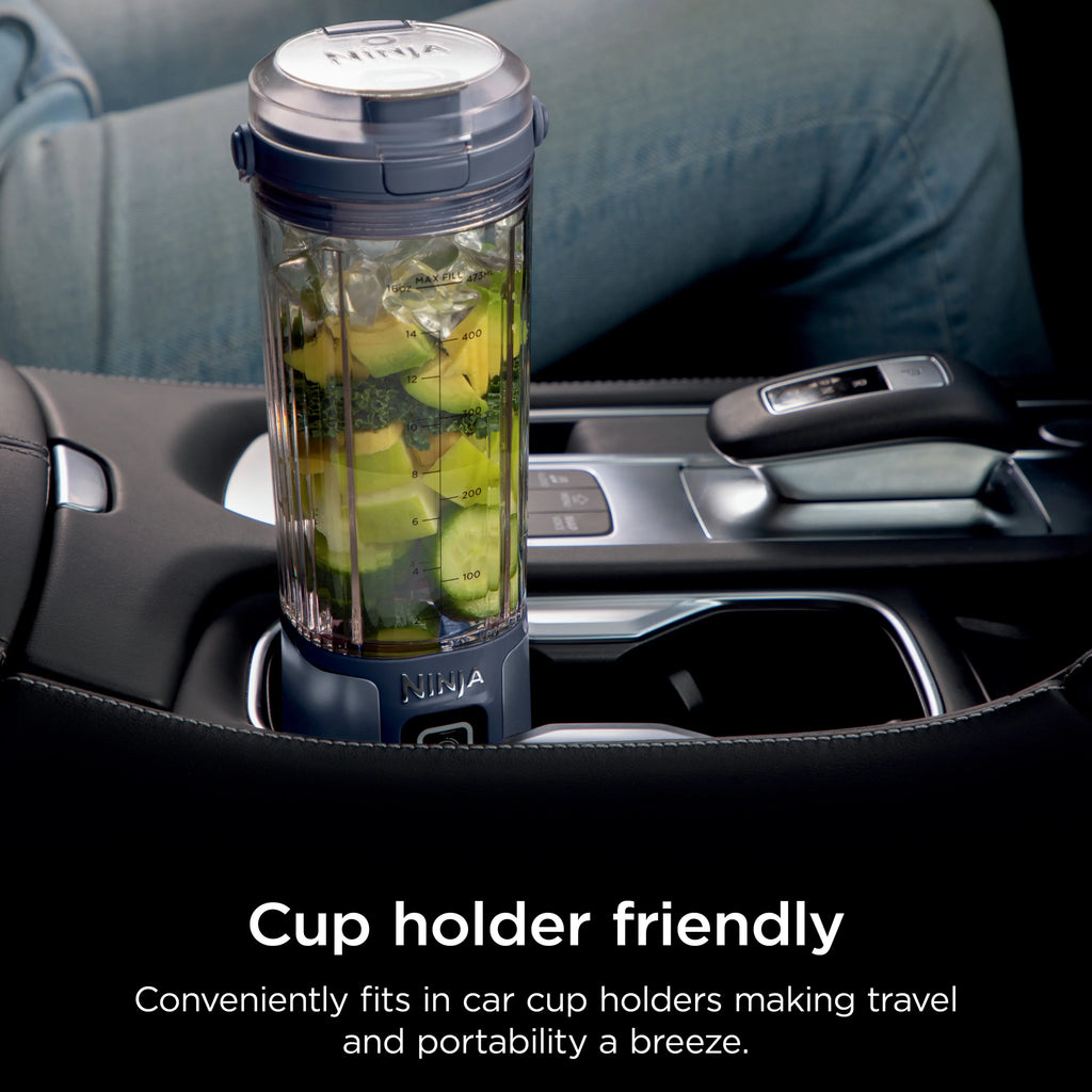 Denim Blue 18 oz Portable Blending Vessel with Leakproof Lid C3888