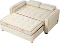 Velvet Convertible Sofa Bed with USB Charging Port F890