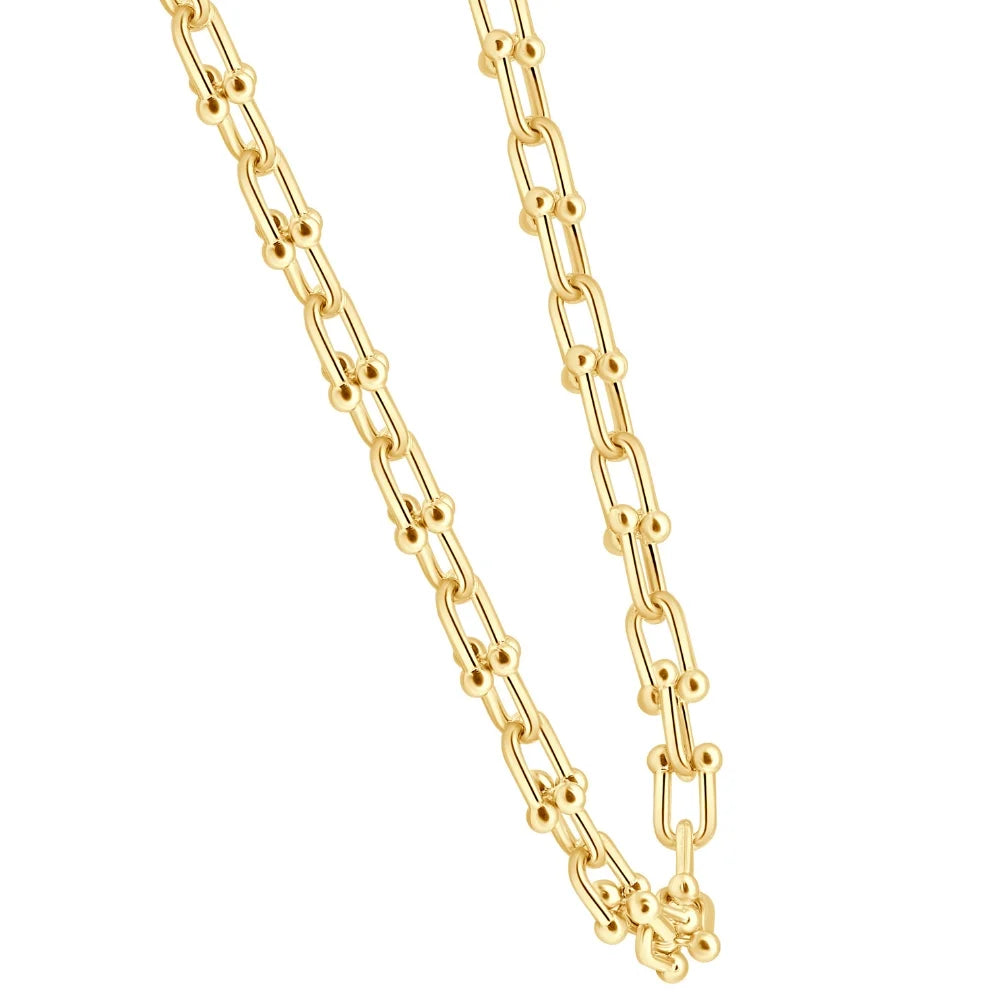 14k Yellow Gold 24" Chain Necklace 26 Grams 7.5mm Thick K2431