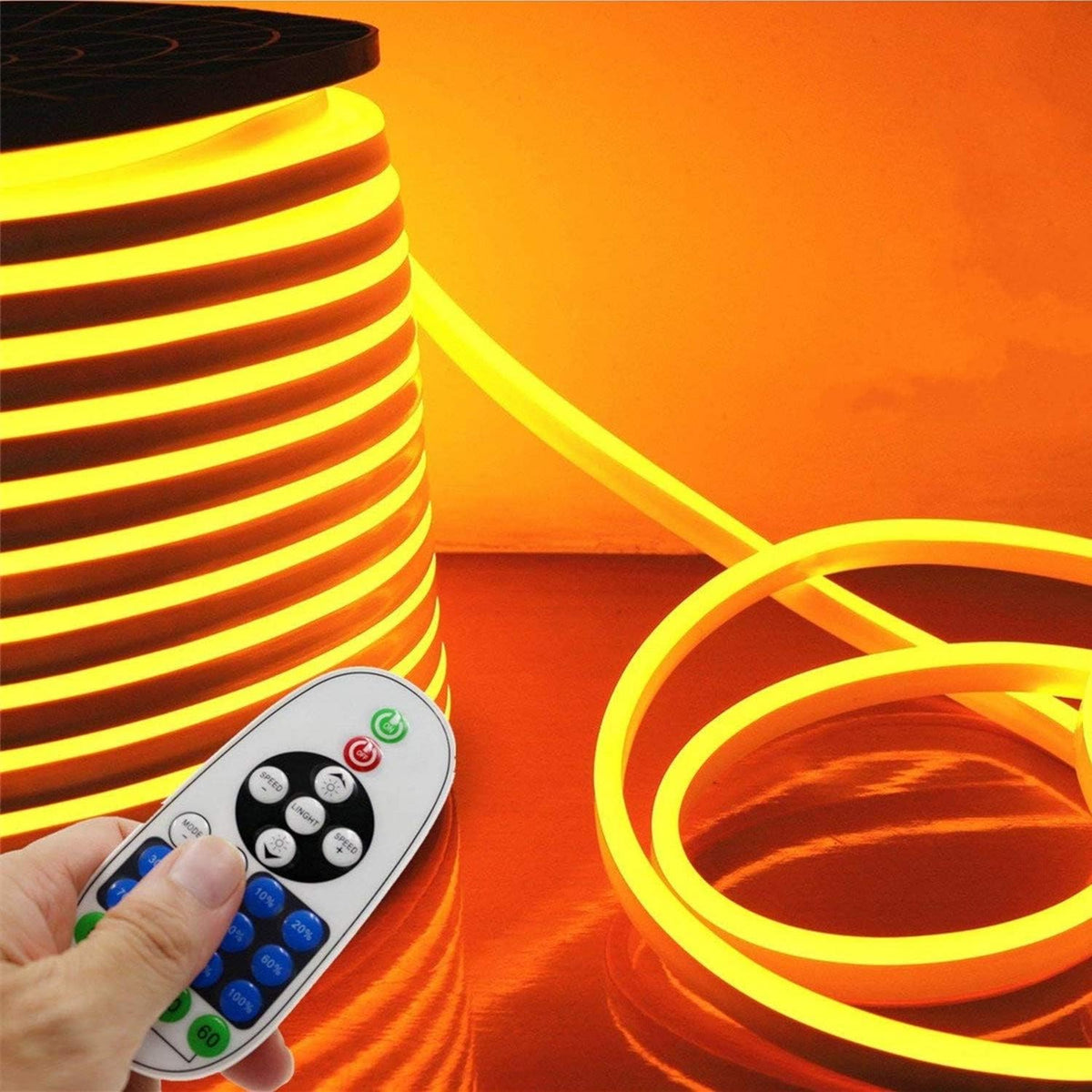 Flexible RGB LED Neon Light Strip, 60 LEDs/M, Waterproof, 98.4ft/30m B909