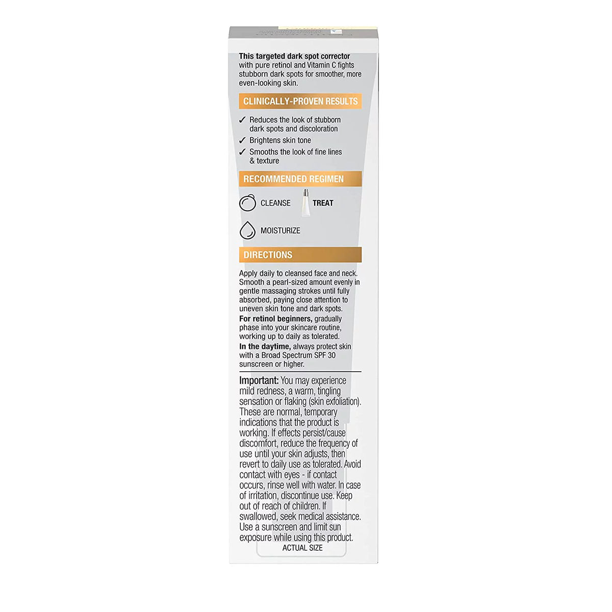 1 oz Pack of 2 Retinol Vitamin C Spot Corrector Y640