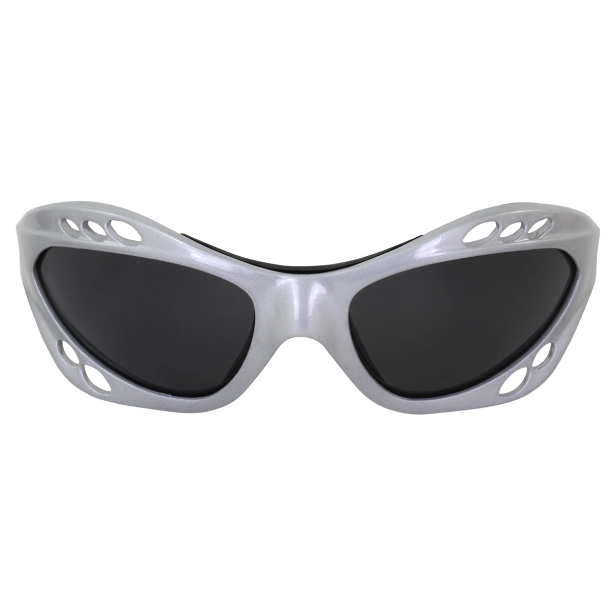 3 Pairs Padded Polarized Sunglasses with Strap, Silver & Black Frames with Smoke Lens & Black Frame with Purple Mirror Lens N847005