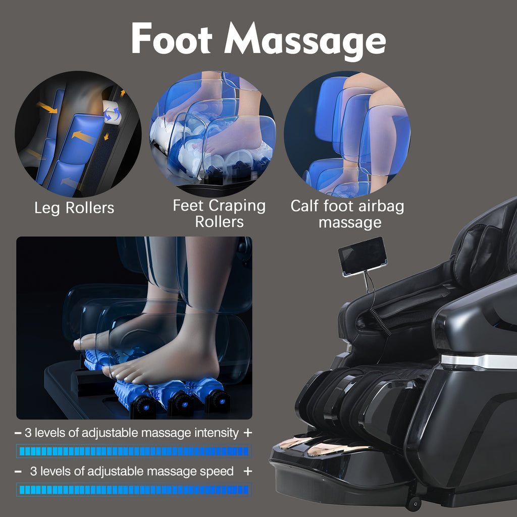 Black 4D Massage Chair Y87990