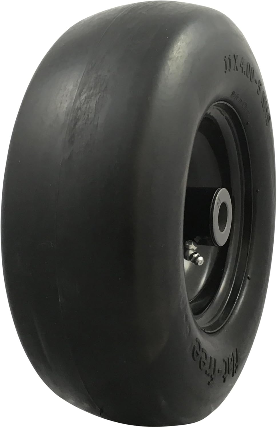 11x4.00-5 Flat Free Lawnmower Tire Assembly, Pack of 2 T971471