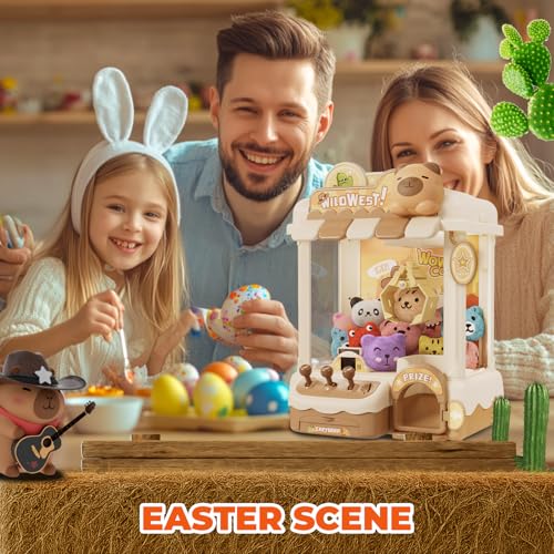 Mini Claw Machine with Plush Toy and Capsule C6752