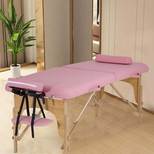 Portable Massage Table 24 inche Wide 2 Folding Heigh Adjustable Spa Table V6629