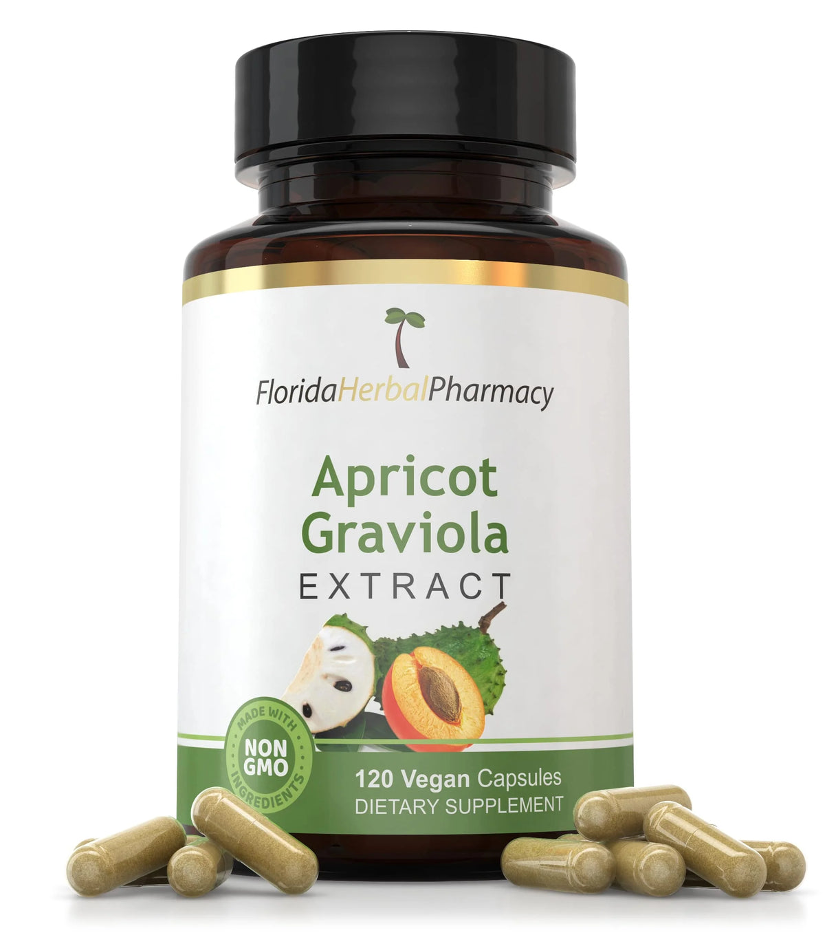 Apricot & Graviola Capsules 500 mg 120 Count F2540
