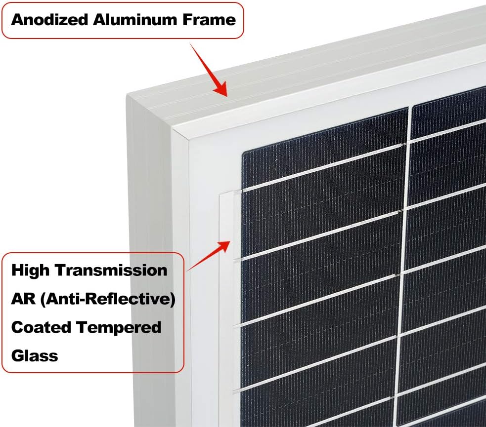 200 Watt 24 Volt Monocrystalline Solar Panel D54934