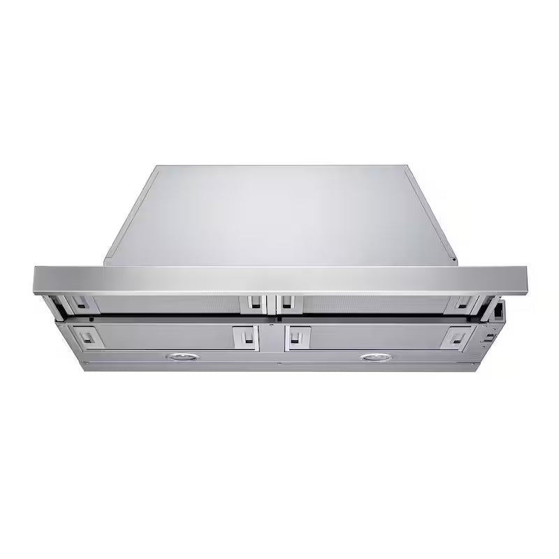 30 in. Stainless Steel Pull-Out Range Hood with Lights M614