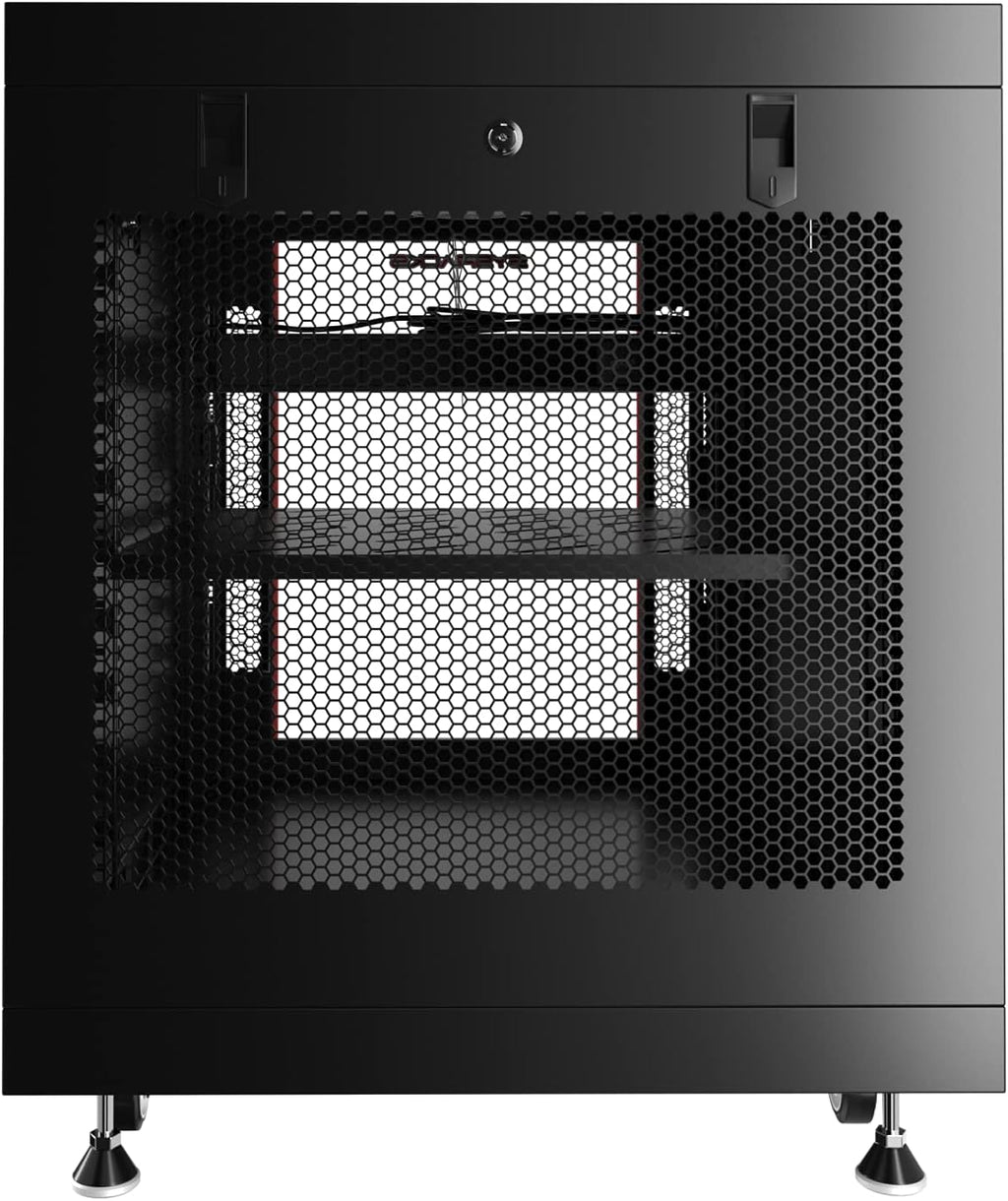12U Server Rack Locking Cabinet Network Enclosure 35-inch Depth F197