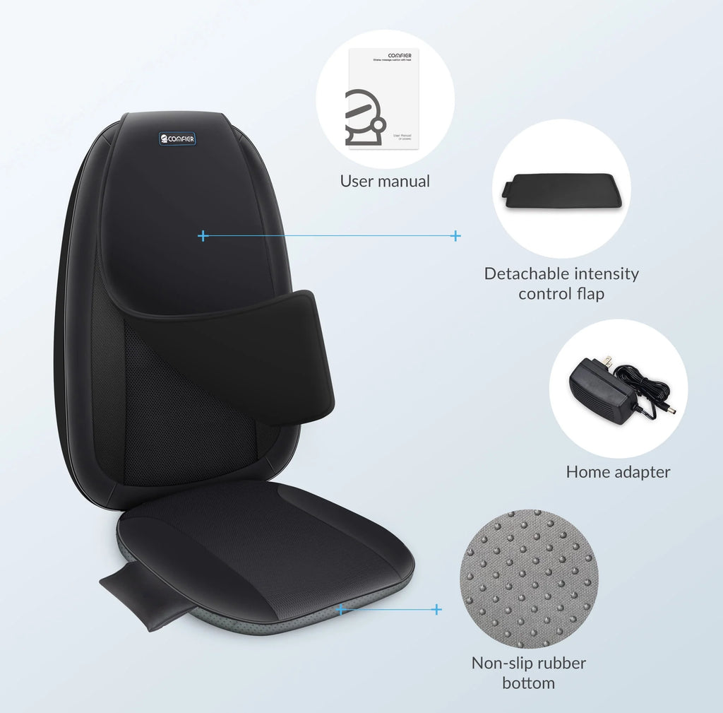 Shiatsu Back Massager with Heat Black L88306