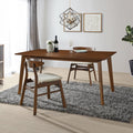 Walnut Mid Century Modern Dining Table 47 Inch Z313