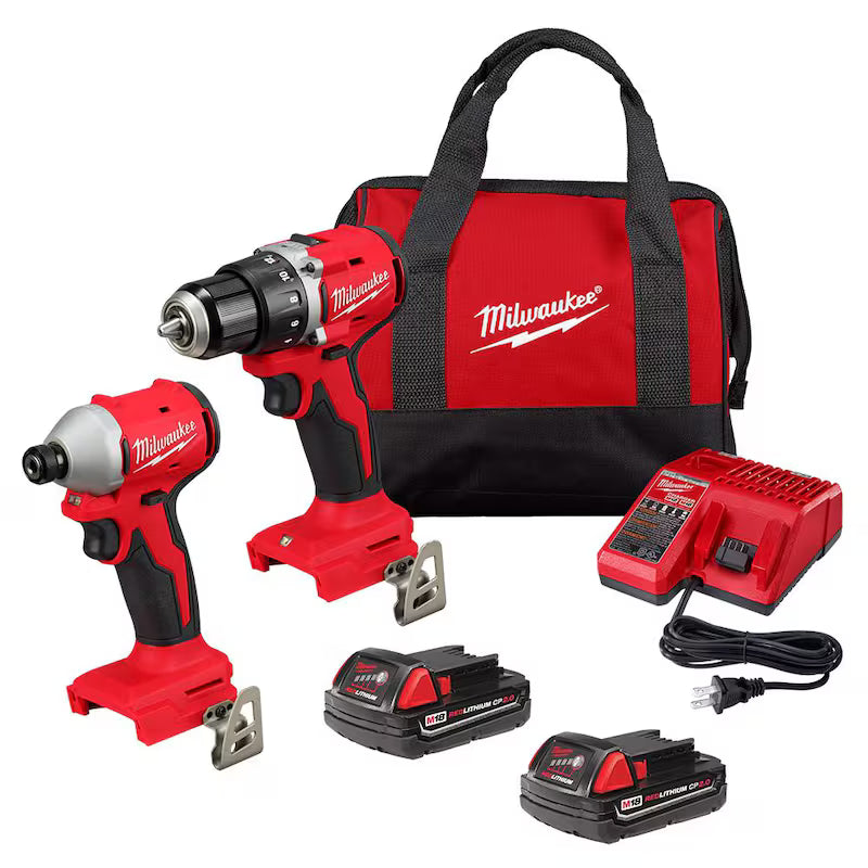 18V Lithium-Ion Brushless Cordless Compact Drill/Impact Combo Kit (2-Tool) X79816