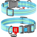 Glow in the Dark Nylon Dog Collar Blue F6224