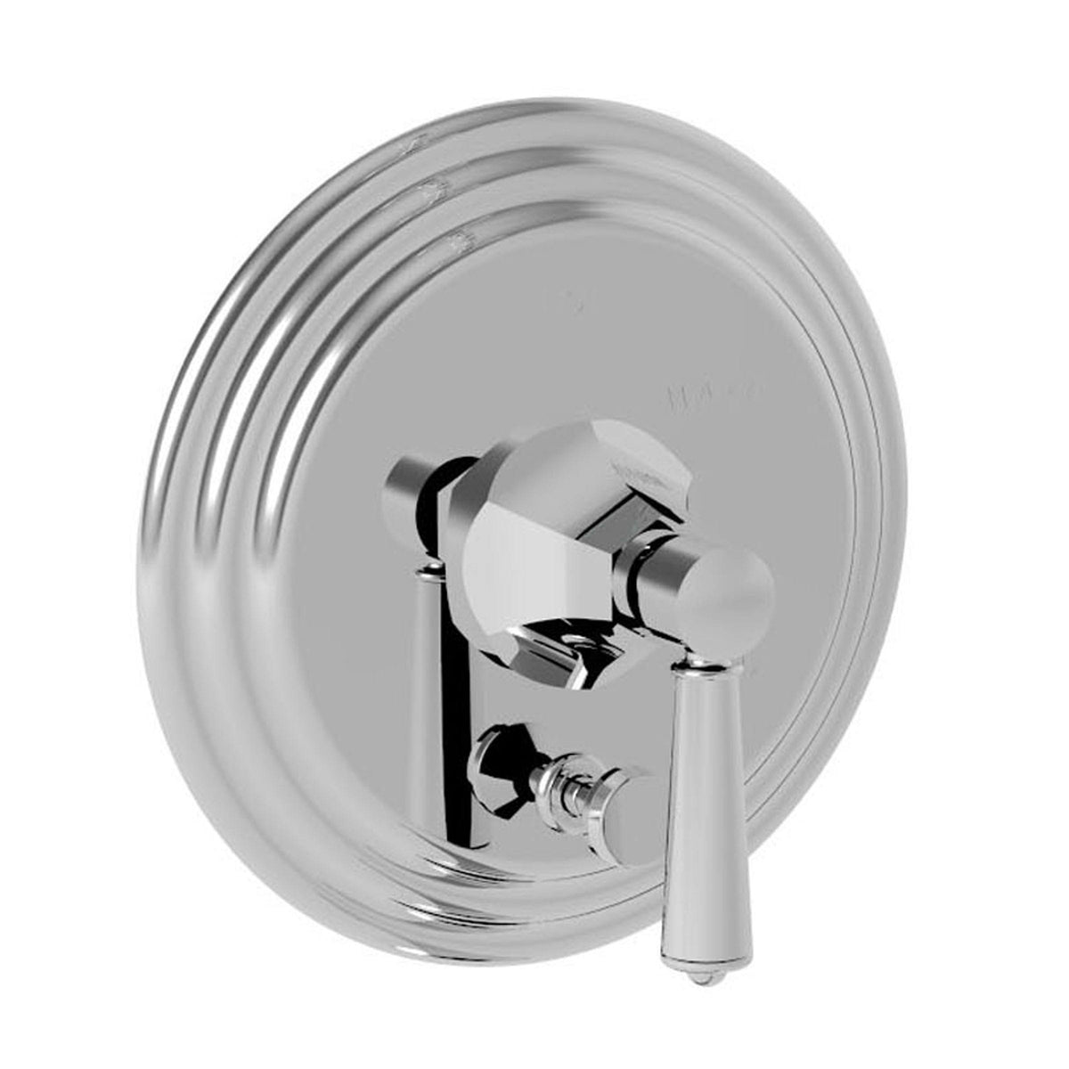 Satin Brass Tub & Shower Diverter Plate with Handle W483929