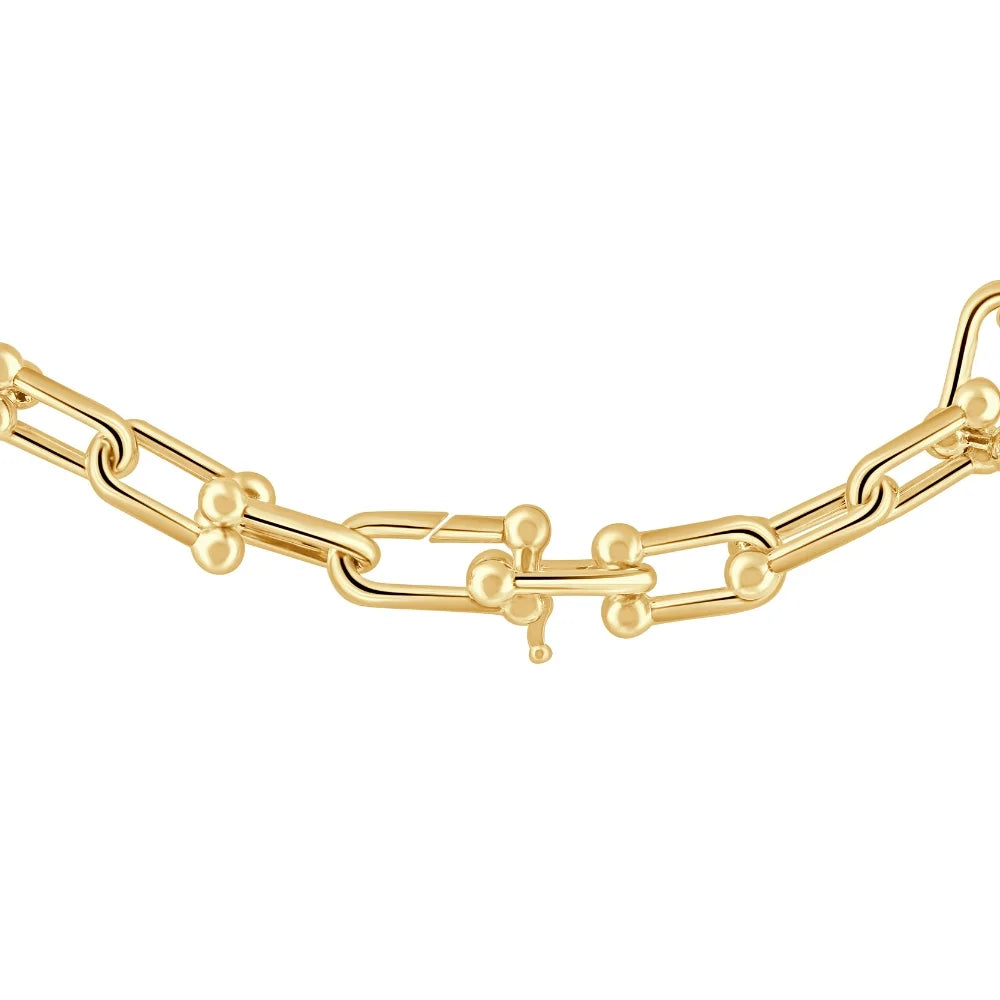 14k Yellow Gold 24" Chain Necklace 26 Grams 7.5mm Thick K2431