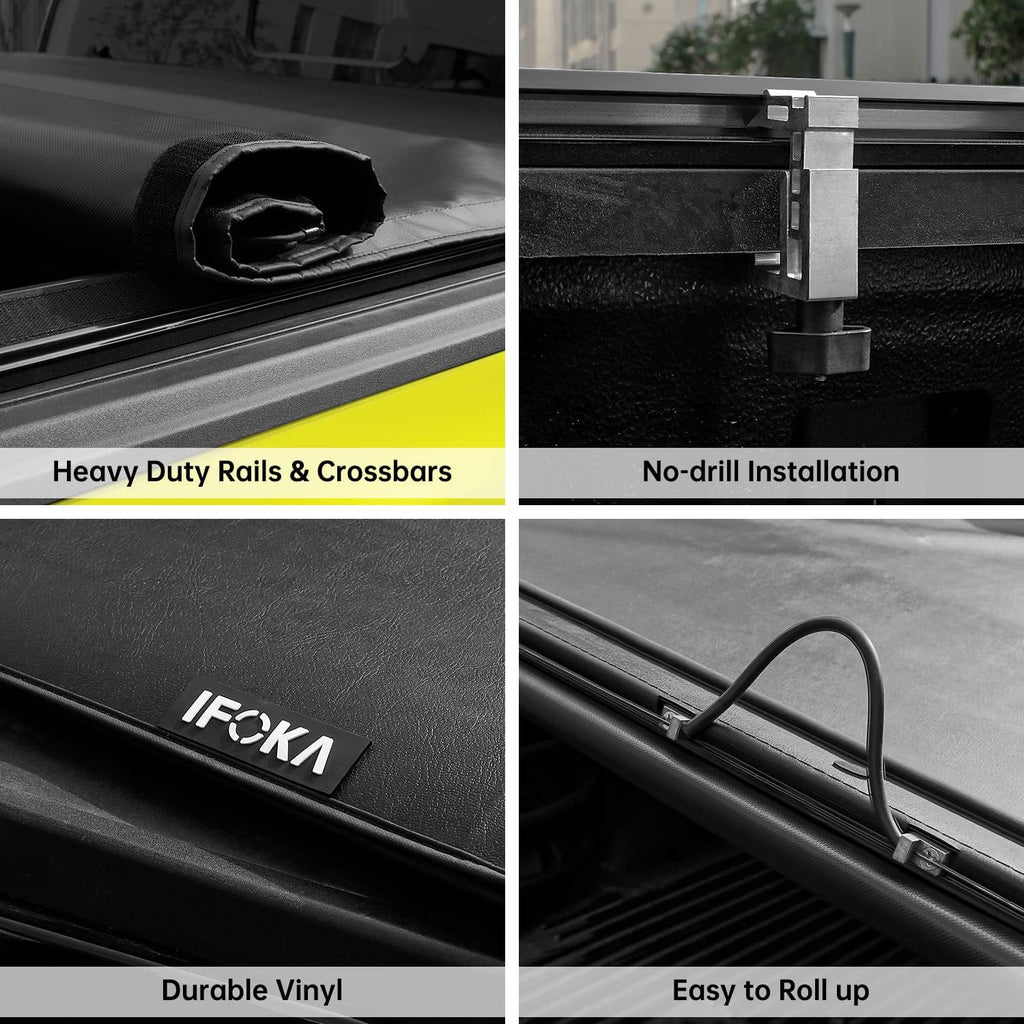 Soft Roll Up Truck Bed Tonneau Cover for 5' Bed (60") P3893