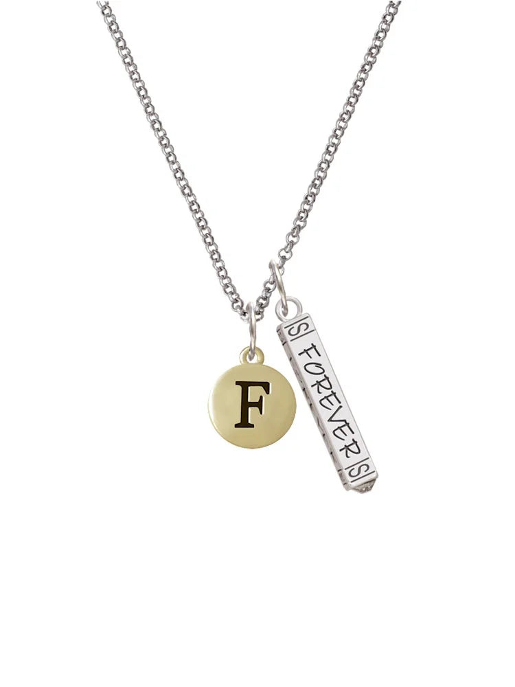 Goldtone Silvertone Charm Necklace, 23" P67003