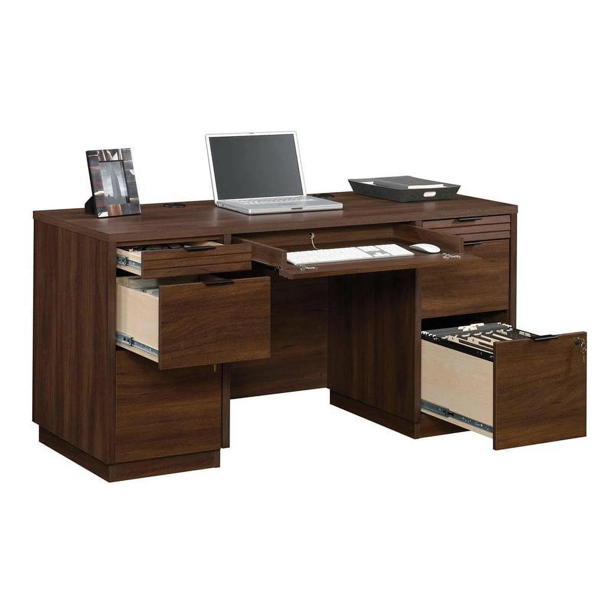 60" Engineered Wood Credenza Desk U59827