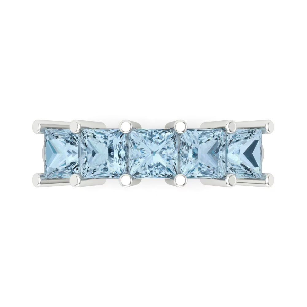 14k White Gold Eternity Band B8441