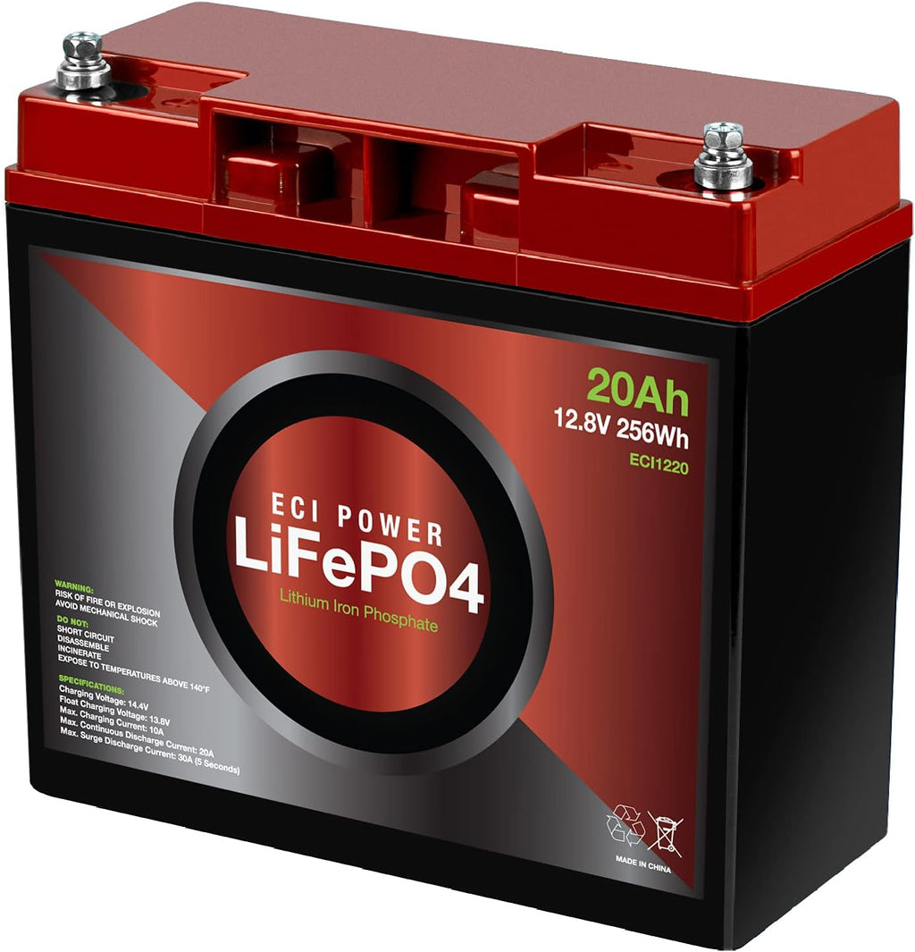 12V 20Ah Lithium LiFePO4 Deep Cycle Rechargeable Battery F8599