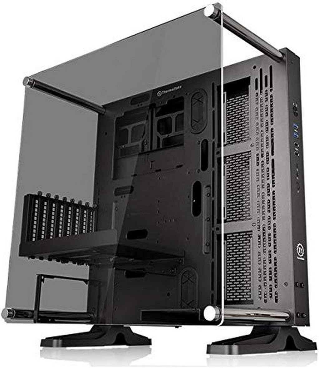 Black ATX Mid Tower Open Frame Computer Case U58806