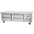 74" Four Drawer Stainless Steel Refrigerated Chef Base G2251