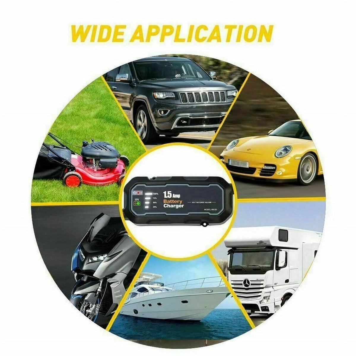 12V Smart Car Battery Charger with Digital Display Z9210