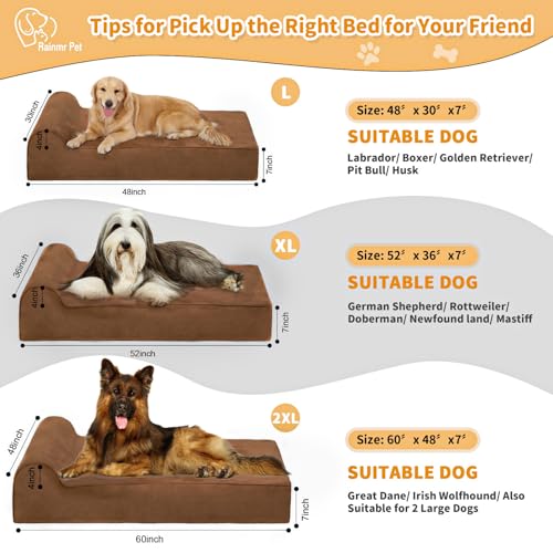 7" Memory Foam Orthopedic Dog Bed with Waterproof Liner W513