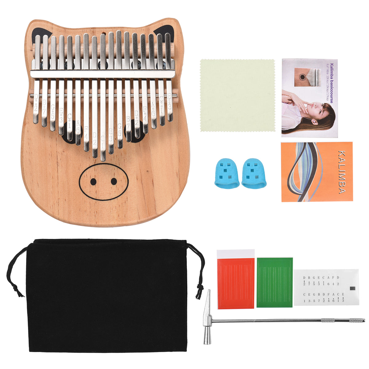 17-Key Portable Thumb Piano Y746227