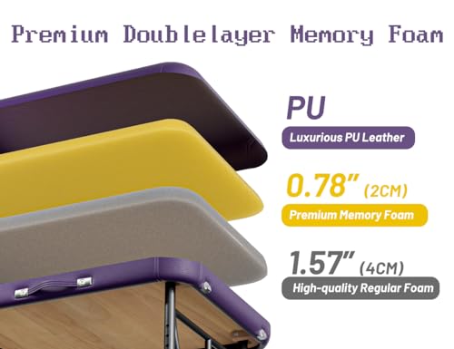 Portable 3 Fold Memory Foam Massage Table with Carrying Bag A7953