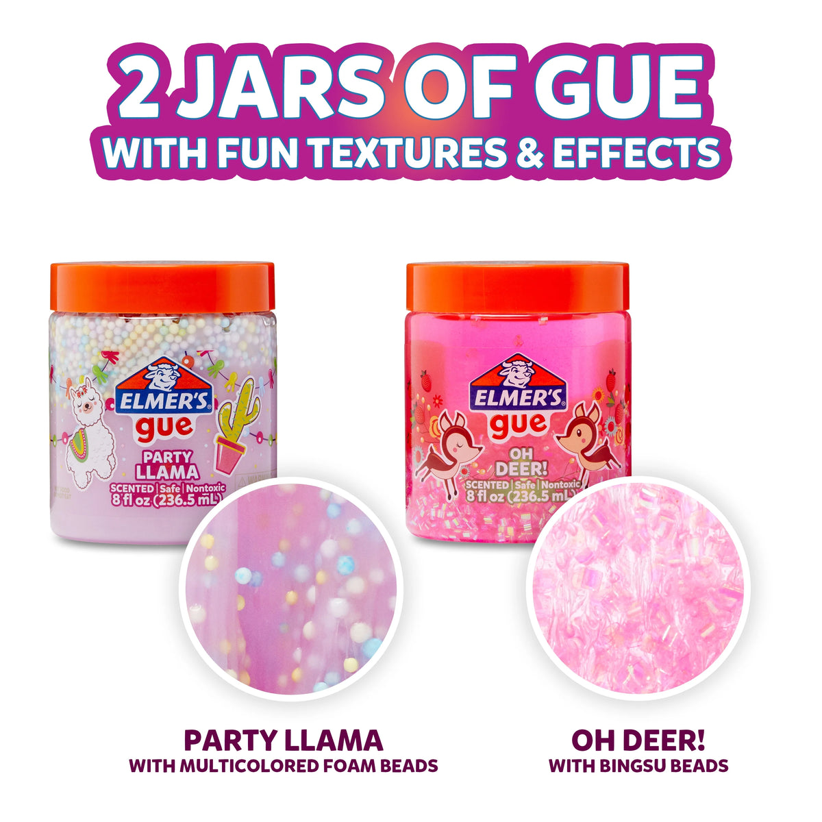 Premade Animal Party Variety Scented Crunchy Slime and Bingsu Bead Slime K561122
