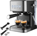 20 Bar Semi-Automatic Espresso Machine with Milk Frother Steam Wand, 50oz Removable Water Tank J86275