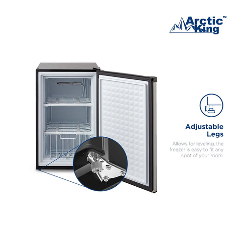3.0 Cu ft Upright Freezer Stainless Steel R75445