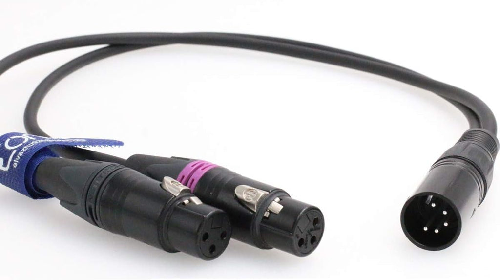 5-pin to 3-pin XLR Audio Signal Cable O73661