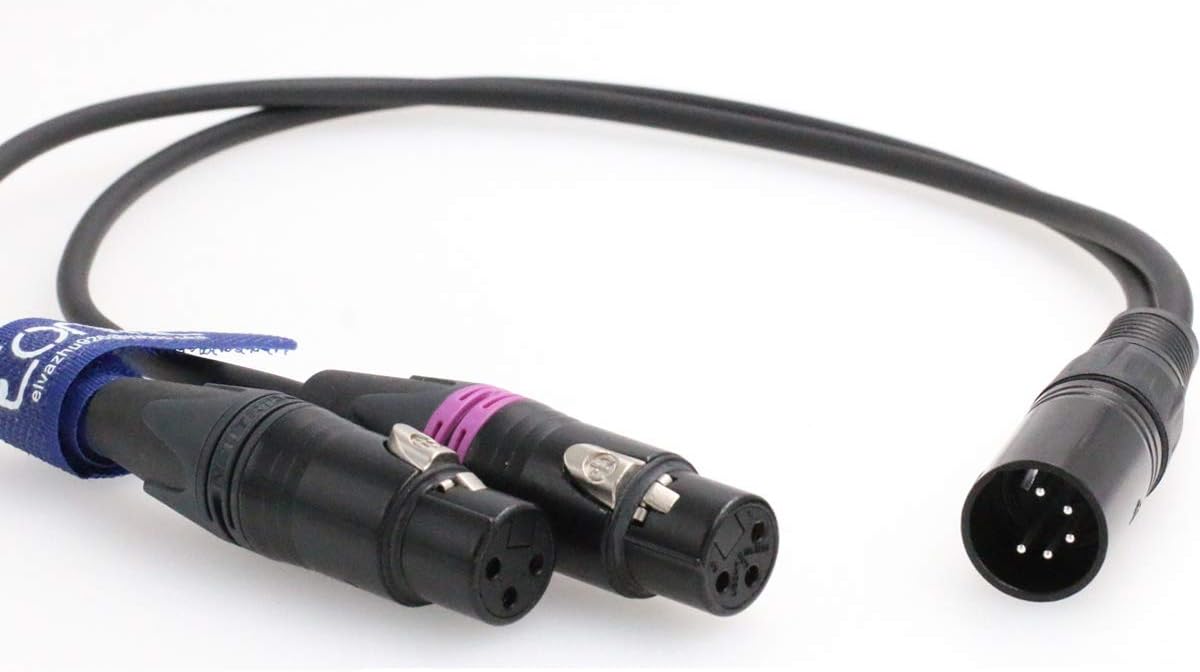 5-pin to 3-pin XLR Audio Signal Cable O73661
