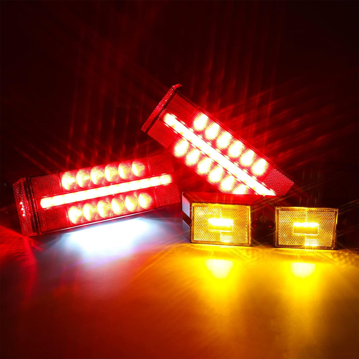 Submersible LED Trailer Light Kit, Waterproof Tail Lights T94128