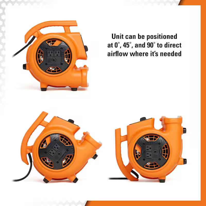 600 CFM 3-Speed Portable Blower Fan Air Mover R81955