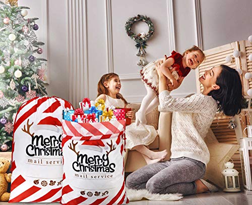 Extra Large Reusable Christmas Drawstring Gift Bags Z52834