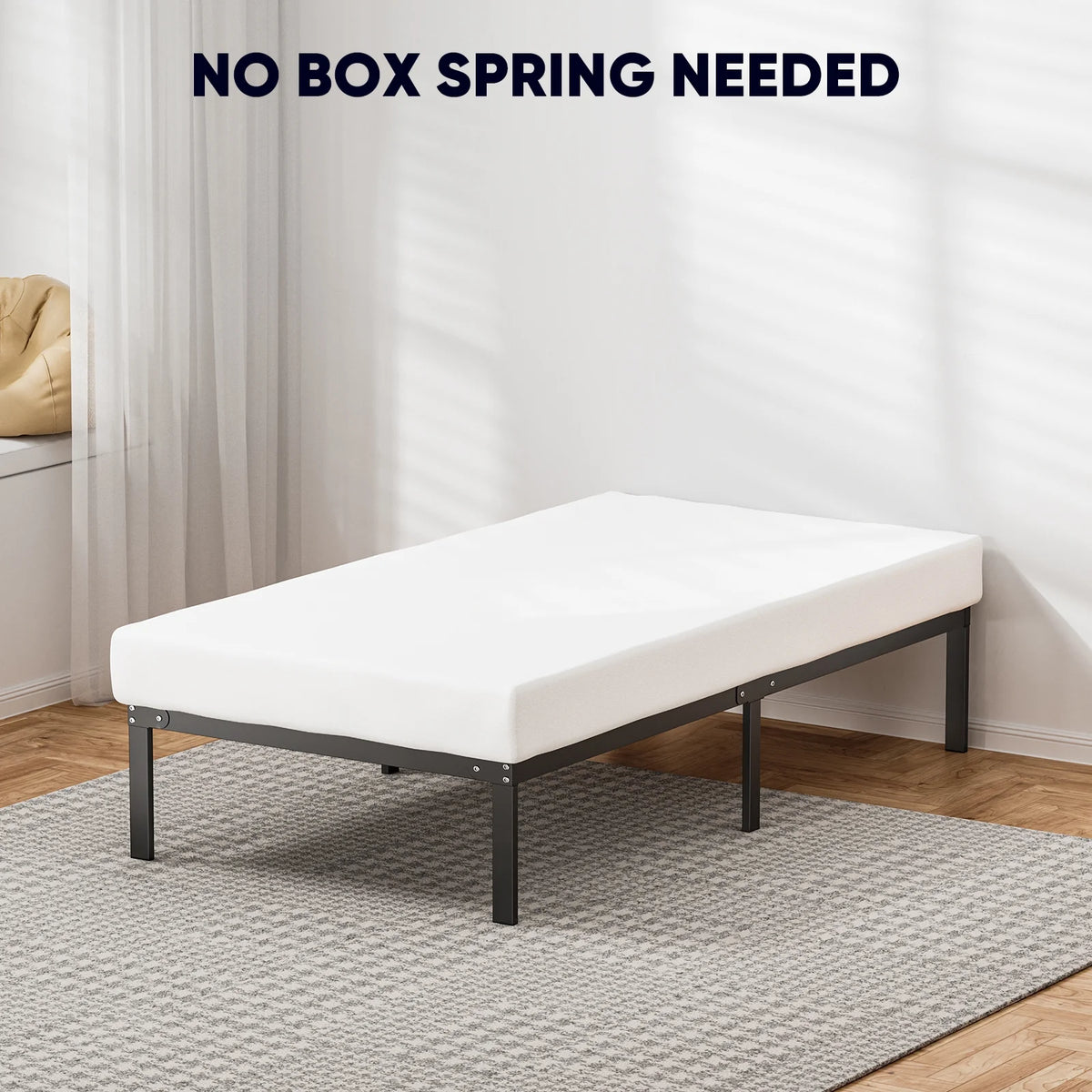 Queen Metal Platform Bed Frame Q11475