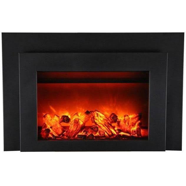 White Fireplace Glass Surround S377