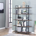 5-Tier Open Bookcase with Metal Frame V9075
