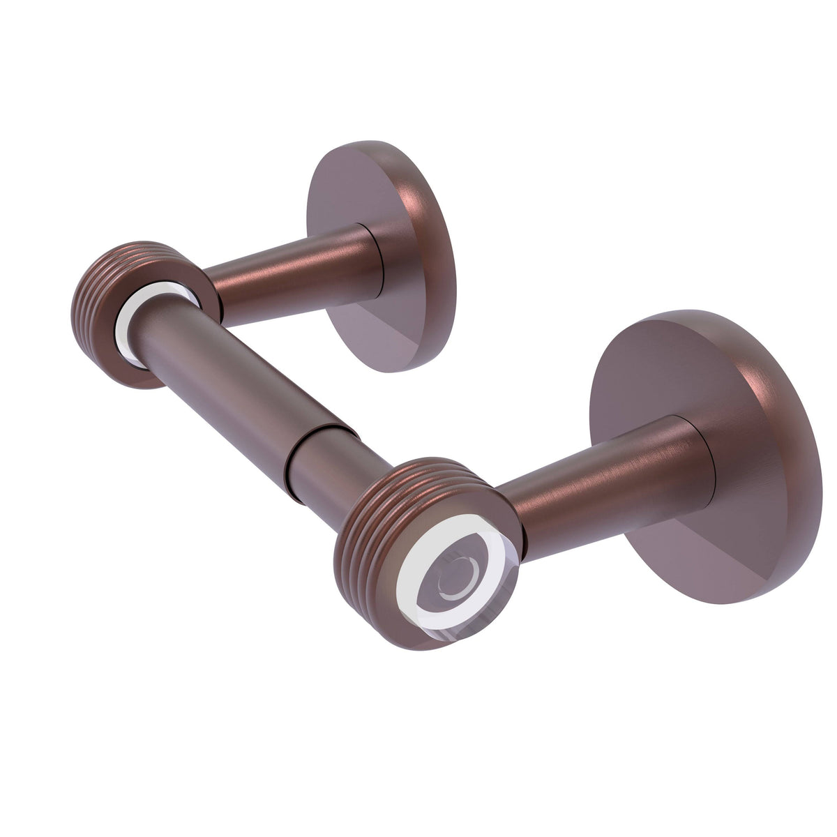 Antique Copper Two Post Toilet Tissue Holder P5170