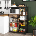 5-Tier Kitchen Bakers Rack with Storage E1526