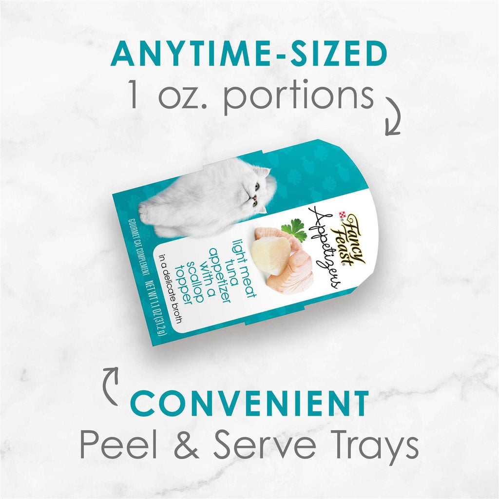 Wet Cat Food Complement Light Meat Tuna with Scallop Topper F989